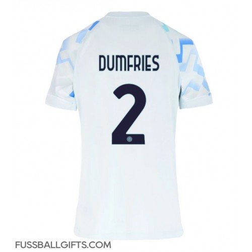Inter Milan Denzel Dumfries #2 Fußballbekleidung Auswärtstrikot Damen 2025-26 Kurzarm